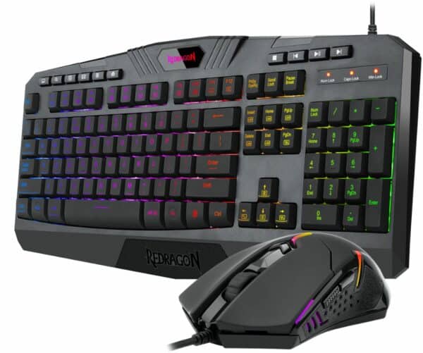 Redragon S101-5 Wired Gaming Keyboard K503 RGB and Mouse M601 Gaming Bundle - Computer Accessories