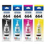 Epson T664 4 Colors Bundle Set EcoTank Ink Ultra High Capacity Bottle