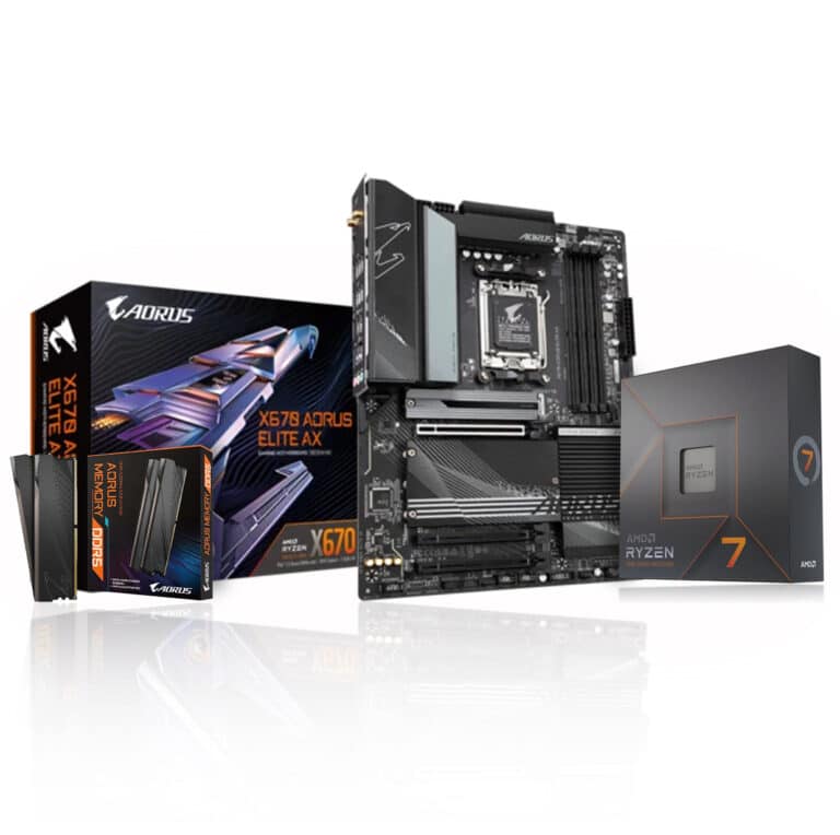 AMD Ryzen 7 7700X + Gigabyte X670 Aorus Elite AX + Gigabyte 2x16GB DDR5