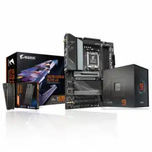 AMD Ryzen 9 7900X + Gigabyte X670 Aorus Elite AX + Gigabyte 2x16GB DDR5 5200Mhz Bundle - AMD Motherboards