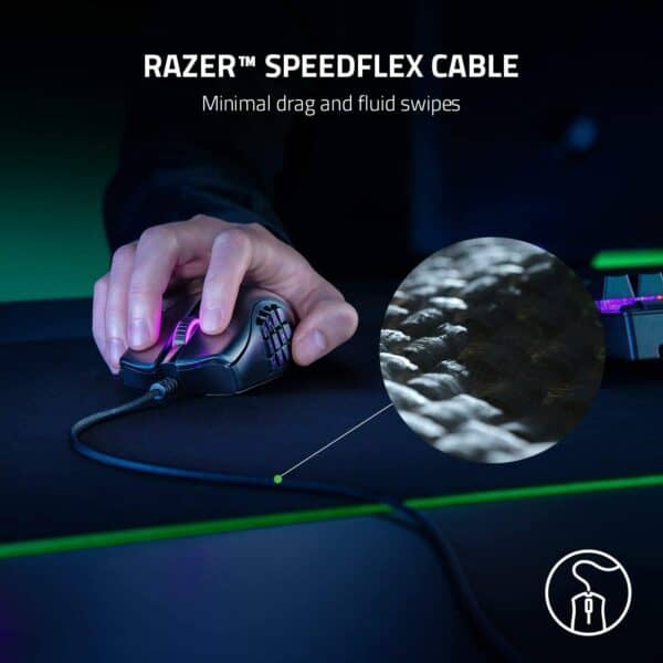 Razer Naga X Wired MMO Gaming Mouse RZ01-03590100-R3M1 - Computer Accessories