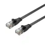 Unitek TP Cat6 RJ45 8P8C Male to Male Ethernet Flat Cable Black