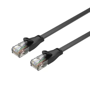 Unitek TP Cat6 RJ45 8P8C Male to Male Ethernet Flat Cable Black - Cables/Adapters
