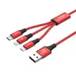 Unitek 3-in-1 USB-A to USB-C / Micro USB / Lightning Multi Charging Cable Red Edition