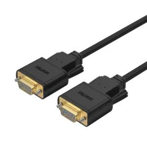 Unitek DB9 RS232 9 Pin Male to Male Straight Through Serial Cable Black - Cables/Adapters