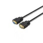 Unitek DB9 RS232 9 Pin Male to Female Straight Through Serial Extension Cable Black