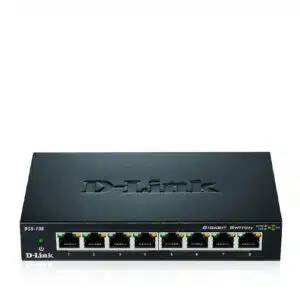 D-Link DGS-108 8 Port Gigabit Desktop Switch In Metal Casing - Networking Materials
