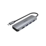 Unitek 6-in-1 USB-C to USB-A*3-Port Hub + HDMI + Dual Card Reader SpaceGre