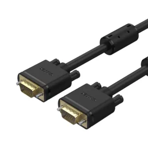 Unitek HD15 VGA 15 Pin 3C+6 Male to Male Monitor Cable Black - Cables/Adapters
