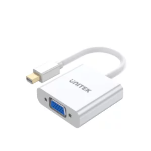 Unitek Mini DisplayPort Male to VGA Female Adapter White - Cables/Adapters