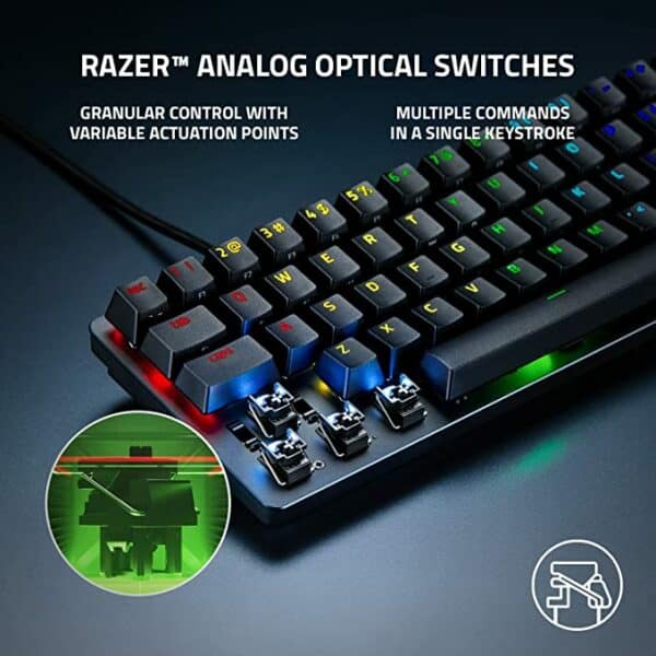 Razer Huntsman Mini Analog Optical Gaming Keyboard Analog Switch RZ03-04340100-R3M1 - Computer Accessories