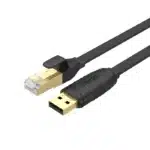 Unitek USB-A Male to RJ45 Console Rollover Flat Cable (RS232) Black