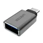 Unitek USB-C Male to USB-A Female Aluminum Adapter SpaceGrey