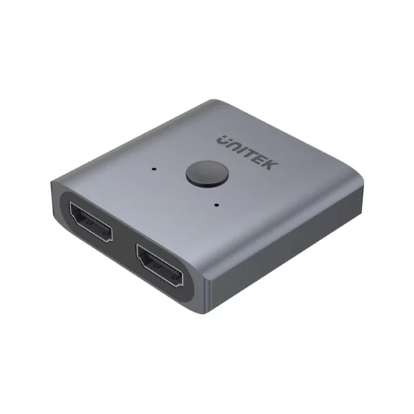 Unitek HDMI 4K Aluminium 2.0 Switch 2-To-1 Bi-Directional Space Grey - Audio Gears and Accessories