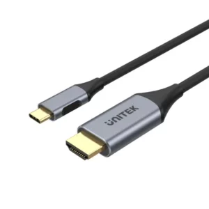 Unitek USB-C Male to HDMI Male 4K 60Hz 2.0 Cable SpaceGrey - Cables/Adapters