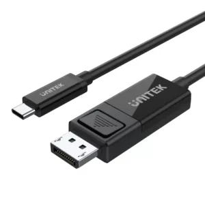 Unitek USB-C Male to DisplayPort Male 8K 1.4 Bi-Directional Cable Black - Cables/Adapters