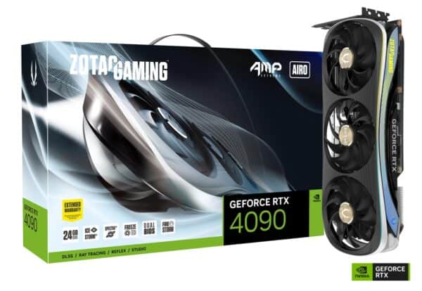 Zotac Gaming GeForce RTX 4090 AMP Extreme AIRO 24GB GDDR6X 384 Bit Graphics Card ZT-D40900B-10P - Nvidia Video Cards