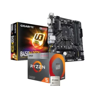 AMD Ryzen 5 4500 + Gigabyte B450M DS3H Processor and Motherboard Bundle - AMD Motherboards