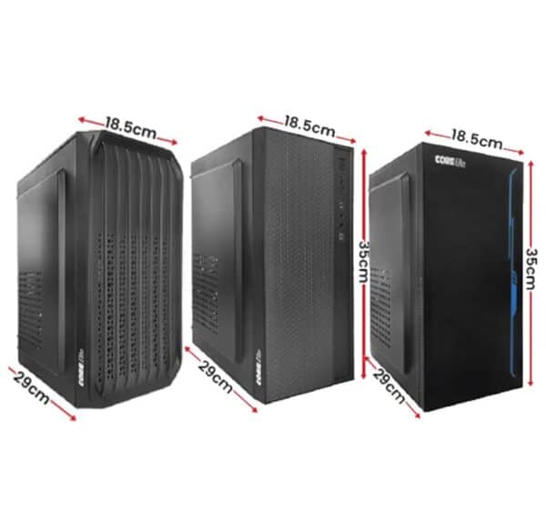 Core Elite mATX Midtower Chassis with Entry Level 700W Power Supply Unit - Chassis