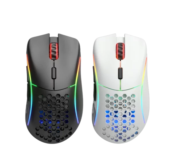 Glorious MODEL D Wireless Gaming Mouse Black | White Matte - Computer Accessories