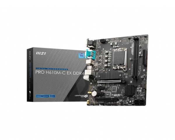 MSI Pro H610M-C Ex DDR4 LGA 1700 Intel Motherboard - Intel Motherboards
