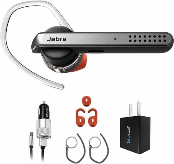 Jabra Talk 45 with Car Charger Bluetooth Headset Silver - Audio Gears and Accessories
