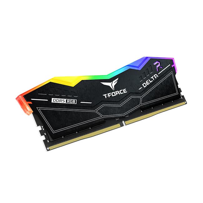 TEAMGROUP T-Force Delta RGB 32GB Kit 2x16GB 6400MHz PC5-51200 CL40 DDR5 Desktop Memory - Desktop Memory