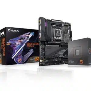 AMD Ryzen 5 7600X + Gigabyte B650 Aorus Pro AX Motherboard and Processor Bundle - AMD Motherboards
