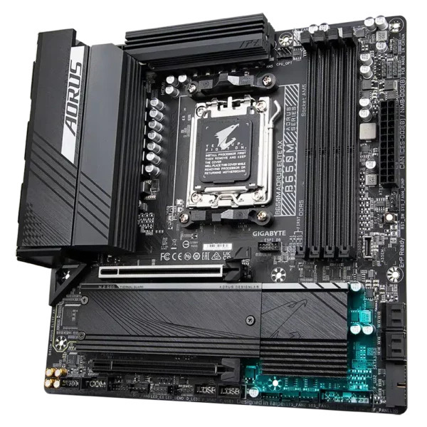 Gigabyte B650M Aorus Elite AX AMD Ryzen 7000 Series AM5 Motherboard - AMD Motherboards