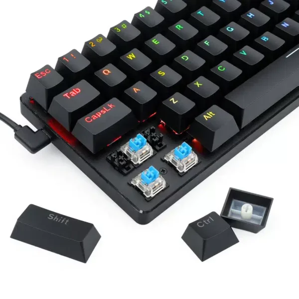 Redragon K613 Jax Pro 63-KEY RGB Wireless Mechanical Gaming Keyboard Blue Switch - Computer Accessories