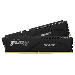 Kingston Fury Beast Black 16GB | 32GB 6000Mhz DDR5 CL40 Kit of 2 Computer Memory - Desktop Memory