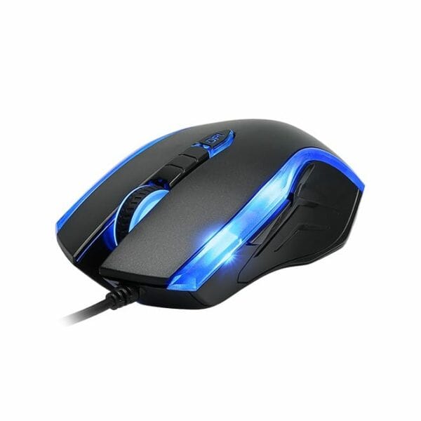Delux M556BU High Precision 1600 DPI Wired USB Optical Gaming Mouse - Computer Accessories