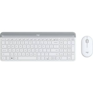 Logitech MK470 Slim Wireless Keyboard and Mouse Combo Off-White - Computer Accessories