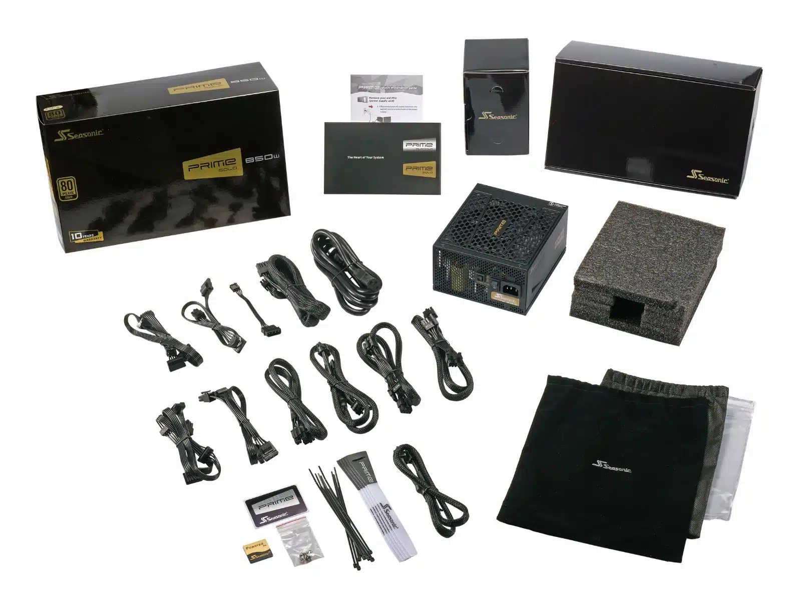 Seasonic Prime Gold 650W | 750W | 850W | 1000W | 1300W Full Modular Power Supply Unit - Power Sources