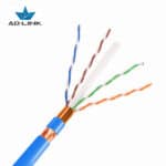 Adlink SFTP Cable CAT6E Blue 23AWG CCA Copper Clad Aluminum 1 Box