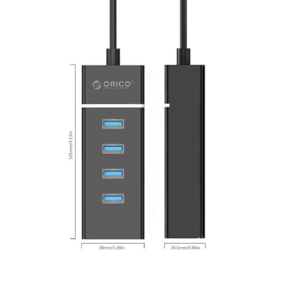 Orico Ultra Slim 4 Ports USB 3.0 HUB - Cables/Adapters