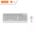 Lenovo Lecoo CM104 Wired Keyboard And Mouse Bundle Black | White
