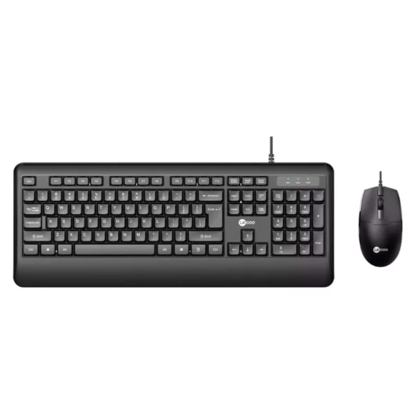 Lenovo Lecoo CM104 Wired Keyboard And Mouse Bundle Black | White - BTZ Flash Deals