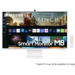 Samsung LS32BM801UEXXP 32" UHD 3840 x 2160 | Smart TV Apps | VA Panel | HDR | 60Hz | 4ms (GTG) | 400cdm | Build in WiFi and Bluetooth | Remote Controller and Built-in Speaker | Inputs: USB, Micro HDMI Monitor