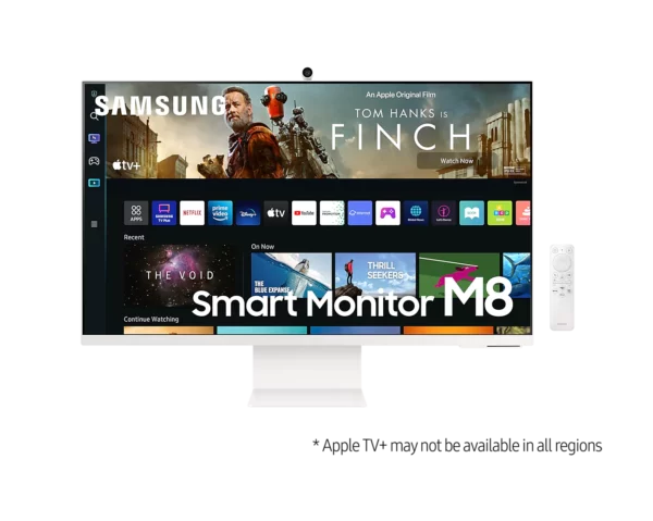 Samsung LS32BM801UEXXP 32" UHD 3840 x 2160 | Smart TV Apps | VA Panel | HDR | 60Hz | 4ms (GTG) | 400cdm | Build in WiFi and Bluetooth | Remote Controller and Built-in Speaker | Inputs: USB, Micro HDMI Monitor - Monitors