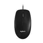 Logitech Wired Mouse M100R  Black