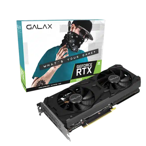 GALAX GeForce RTX 3060 1-Click OC 12GB GDDR6 192-bit DP*3/HDMI/ Graphics Card - Nvidia Video Cards