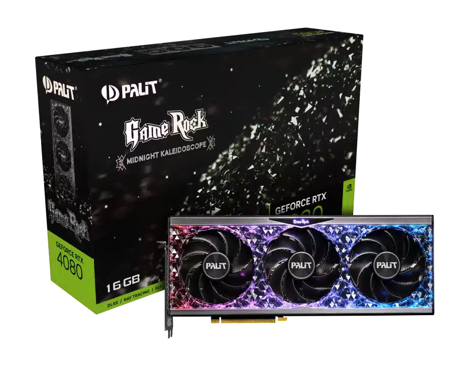 Palit GeForce RTX 4080 GameRock 16GB Graphics Card - Nvidia Video Cards
