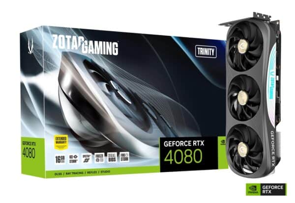 ZOTAC GAMING GeForce RTX 4080 16GB Trinity Graphics Card - Nvidia Video Cards