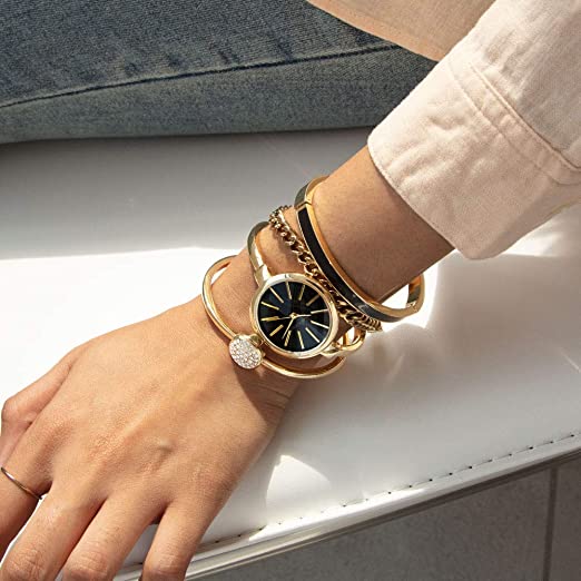 Daniel Klein Blue Dial Gift Set Watch with Bracelet For Women (Pack of-gemektower.com.vn