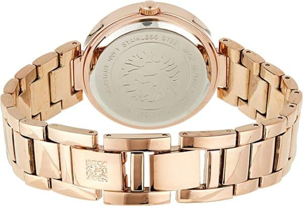 Anne Klein Diamond Dial Bracelet Women Watch Rose Gold/Green - Fashion