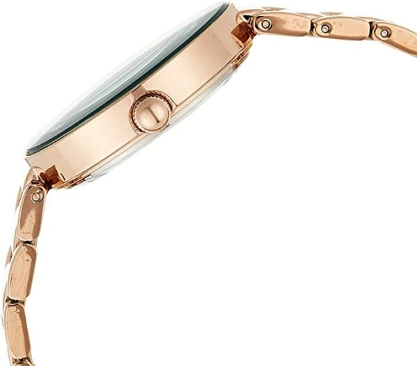 Anne Klein Diamond Dial Bracelet Women Watch Rose Gold/Green - Fashion