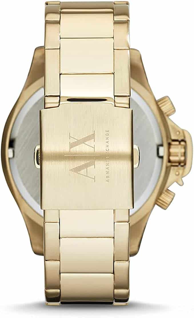 Armani Exchange Chronograph 48MM Stainless Steel Men Watch Gold/Black Tone  | Bermor Techzone
