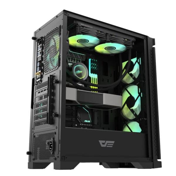 DarkFlash DK361 With 4pcs ARGB Fans Gaming Case - Chassis