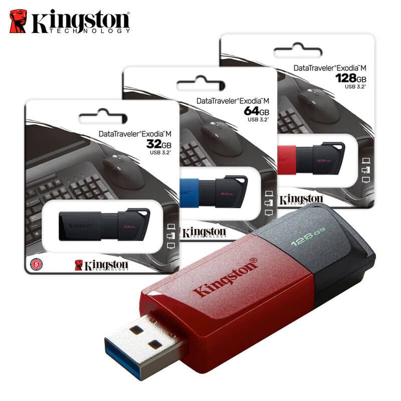 Kingston DataTraveler Exodia M USB Flash Drive 32GB 64GB 128GB 256GB  Bermor Techzone